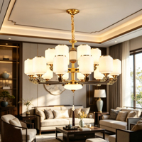 Lustre chinois de luxe, nouveau, en verre LED, luminaire suspendu pour salon, luminaire suspendu pour la décoration de la maison et de l'hôtel