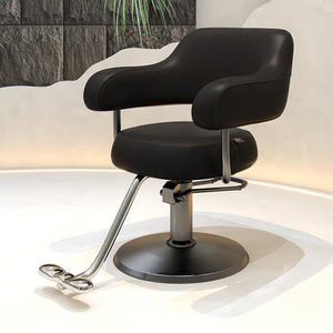 Silla de Barbero LUXMARS de Alta Gama, Resistente, con Bomba Hidráulica, Tapizada en Cuero Sintético, con Reposapiés Ajustable para Uso en Exteriores - Product Image 4