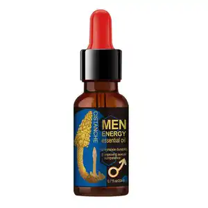 Minyak esensial pijat pria, minyak esensial energi untuk pria, peningkatan keterlambatan, minyak daya organik Area pribadi, grosir 20ml