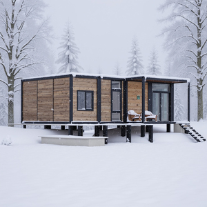 Maison de conteneur détachable de luxe de 20 à 40 pieds, maison <span class=keywords><strong>mobile</strong></span> à 2 chambres avec toilettes, résistante au froid, modulaire, portable, préfabriquée - Product Image 1