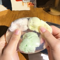 Nouvelles Boules Squishy Croustillantes Personnalisables Tangyuan Mini-Boules Jouet Squishy à la Vaseline Boule Anti-Stress à l'Huile de Coco