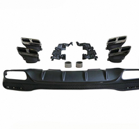 Diffuseur arrière GLE63 de haute qualité avec double sortie d'échappement pour GLE W166 2015-2019 Sport