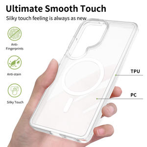 Высококачественный чехол для телефона с эффектом кожи, магнитный, для <span class=keywords><strong>Samsung</strong></span> S26 Ultra, белый, чехол-накладка для мобильного телефона <span class=keywords><strong>Samsung</strong></span> S26 25 24 23 22 - Product Image 2