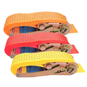 Correa de Amarre de Fibra de Vidrio de Alta Resistencia de 2 Pulgadas, Tensor de Carga 100% Poliéster de Alta Tenacidad para Transporte en Camiones y Remolques - Product Image 1