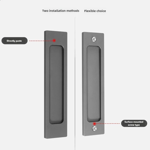 Aluminum Concealed Sliding Door Handles and Knobs for Dresser and Kitchen Modern Design Durable - Product Image 4