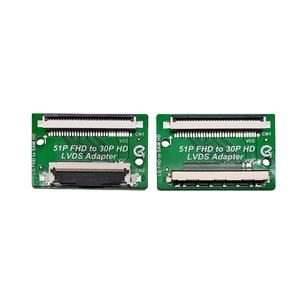 Adaptateur de carte de convertisseur LVDS 51 broches FHD LG vers 30 broches HD <span class=keywords><strong>Samsung</strong></span>, carte de carte, plaque, écran LCD LED <span class=keywords><strong>TV</strong></span>, panneau d'affichage, câble flexible, connecteur - Product Image 1