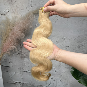 12A Grade Luxury #27 Honey Blonde <b>Body</b> <b>Wave</b> Bundles Pre-Colored Light Blonde Human Hair Weave Brazilian Virgin Hair Extensions - Product Image 3