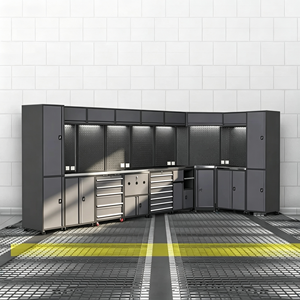 Caja de Herramientas Rodante de Alta Resistencia de 46 Pulgadas, Gabinete de Almacenamiento de Metal Negro con 9 Cajones <span class=keywords><strong>para</strong></span> Taller de Reparación de Automóviles - Product Image 6