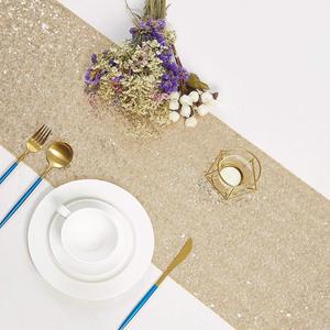 Bạc Glod sequin thêu Wedding party Bảng trang trí bảng RUNNERS - Product Image 2