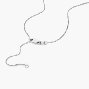 Timeless Women's Link Chain <b>Necklace</b> with Moissanite Brilliant Sparkle in <b>Solid</b> 925 <b>Silver</b> for Party Occasions - Product Image 6