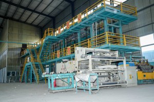 Chaîne de production imperméable de membrane de HDPE/LDPE avec le PLC de moteur d'incidence de boîte de vitesse de composants de noyau garantie de 1 an - Product Image 4