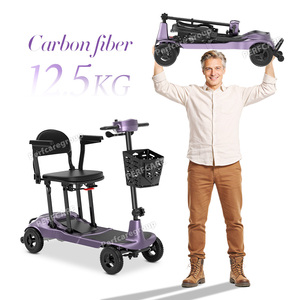 Trottinette Électrique Légère en Fibre de Carbone 12,5 kg, Portable, Moteur Sans Balais, Longue Autonomie, Idéale pour les Marchés Américain et Européen - Offre Spéciale - Product Image 4