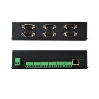Convertisseur Ethernet 6 ports RS232 RS422 RS485, passerelle Modbus RTU/TCP, prise en charge MQTT, large plage de tension, communication de qualité industrielle