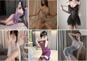 Nouvelle Lingerie Décontractée et Sexy pour Femmes 2025 – Grande Taille, en Satin Crocheté - Product Image 6