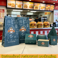 Échantillon Gratuit - Boîte à Emporter en Papier Recyclable Série LOGO pour Poulet Frit, Frites, Hamburgers - Emballage Alimentaire Rapide