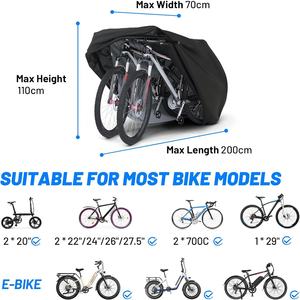 बाइक के लिए पैटियो आउटडोर सुरक्षात्मक कवर वाटरप्रूफ धूल पवन का सबूत पहाड़ सड़क शहर बाइक के लिए स्टोरेज बैग के साथ - Product Image 6