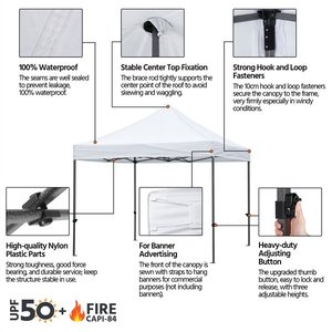 Tenda a baldacchino impermeabile per esterni a prezzi accessibili 3 x3mcarpas Eventos pop-up AD Trade show in vendita - Product Image 3