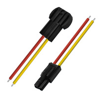Adaptador de Cable eléctrico para tira de luces LED, hembra de conector macho a 3 pines, 22 AWG, JST, SM, 150mm, para WS2812B, WS2812, WS2811