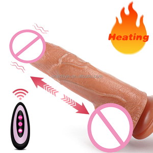 Vibratore Dildo grande realistico da 12 pollici per le donne quantità di ordine minimo che spinge il Silicone liquido preservativo di riscaldamento - Product Image 3