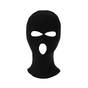 Gorro de Invierno de Punto Acrílico 100% Personalizado al por Mayor, Unisex, con Diseño de Camuflaje a Cuadros, Balaclava de Esquí con <span class=keywords><strong>3</strong></span> Orificios - Product Image 2