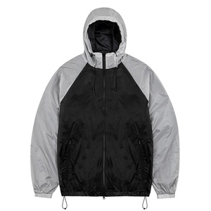 Men Windbreaker <b>Jacket</b> Custom Print Design Breathable Windproof High Quality Zipper Hooded <b>Track</b> <b>Jacket</b> with Side Pocket - Product Image 4