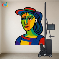 Impresora UV 3D de Alta Calidad para Paredes, Robot Vertical para Murales, para Exhibición Comercial y Decoración