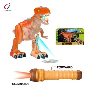 Control remoto de bajo precio, pequeño dinosaurio, juguete de plástico para animales de granja con luz