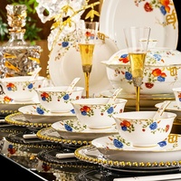 Service de table en porcelaine blanche de Jingdezhen 2025, compatible micro-ondes, avec bols en céramique haut de gamme et boîte cadeau
