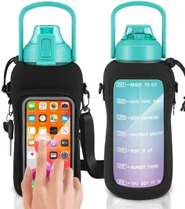 Creative Fashion SBR Neoprene Outdoor Sports Water Bottle Cup Cover Portable Strap-type Portable Protective Sleeve