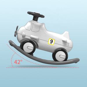 Toptan çok fonksiyonlu <span class=keywords><strong>2</strong></span> IN 1 çocuklar uçak sürme sallanan at oyuncakları bebek oyuncak araba oyuncak arabalar araç - Product Image 5