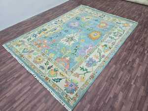 Vente chaude personnalisable taille Oushak tapis en laine nouveau Design moderne Style Boho fait à la main pour un usage domestique-pour salon prière pique-nique - Product Image 2