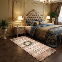 Tapis de sol moderne en mousse PVC lavable à motif floral, antidérapant, pour chambre, cuisine, salle de bain - Anti-fatigue, facile à nettoyer, confort optimal pour la position debout