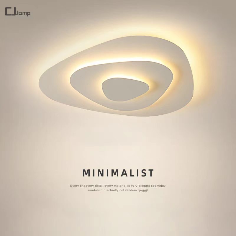 Living Room Ceiling Lamp Simple Modern Creative Personality Led Light Geometric Design Nordic Study Lamps IP44 Remote Control