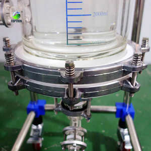 100L jacketed glass reactor large volume chemical reactor for industrial - Product Image 3