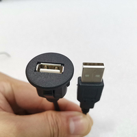 Stecker Buchse USB-Adapter Kabel Geflecht Kabelbaum für Autos Computer USB-Kabel Anschluss Verlängerung Radio Player USB-Patchkabel