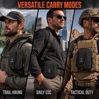 Pochette tactique MOLLE, sacoche de ceinture pour téléphone de 6 pouces, pochette de rangement pour accessoires de sport et EDC en plein air