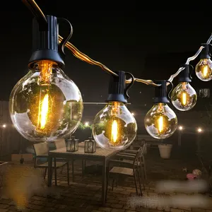 9M 15m 22m Festoon LED String ánh sáng G40 shatterproof Globe Bulb Patio ánh sáng ngoài trời Vòng hoa ánh sáng cho vườn trang trí đám cưới