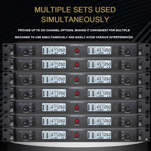 Système de microphone sans fil portable professionnel UHF <span class=keywords><strong>ST</strong></span>-9870 à réduction de bruit en métal, prix usine, offre spéciale pour églises et maisons - Product Image 4