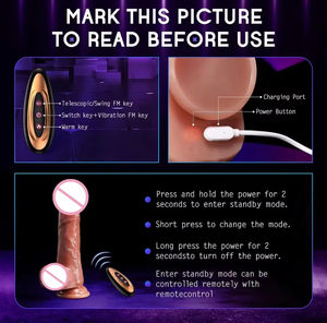 Juguetes Sexuales, Masturbación, Dildos Telescópicos Automáticos de Silicona, Control Remoto Inalámbrico, Juguetes Sexuales Anales de Silicona para Mujeres - Product Image 6