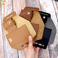 Pochette de ceinture tactique pour homme de 7 pouces, porte-couteau, boussole, en cuir PU, étanche, style vintage, porte-outils EDC, porte-lampe torche, pour le jardin