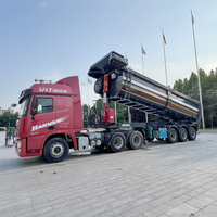 Camion BAIPING 2025, fabrication chinoise de bonne qualité, camion à benne basculante d'occasion, semi-remorque, capacité de 80 tonnes, 9000x2550x3600mm, à vendre