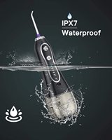 H2ofloss 2026 Brosse à dents électrique portable sans fil, irrigateur dentaire rechargeable par USB, irrigateur dentaire étanche IPX7, jet d'eau dentaire