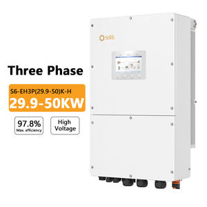Solis อินเวอร์เตอร์ไฮบริด30KW 50kw อินเวอร์เตอร์โซลิส3<span class=keywords><strong>เฟส</strong></span>อินเวอร์เตอร์พลังงานแสงอาทิตย์ S6ไฮบริดสามเฟส - Product Image 1