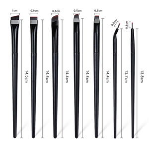 Brocha de Maquillaje Individual de Marca Propia Plana <span class=keywords><strong>para</strong></span> Delineador de Ojos Cejas y <span class=keywords><strong>Corrector</strong></span> Brocha Plana Angular Ultra Fina <span class=keywords><strong>para</strong></span> Delineador - Product Image 6