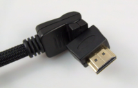 Câble HDMI noir rotatif à 360 degrés haute définition pour connexion décodeur TV et projecteur, prenant en charge la 3D - 400 pièces par article