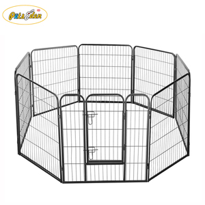 Parc pour animaux de compagnie robuste Tube en métal clôture pour chien intérieur extérieur 8 panneaux boîtier de <span class=keywords><strong>lapin</strong></span> <span class=keywords><strong>pliable</strong></span> - Product Image 1