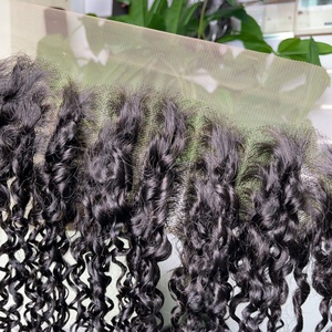 Remy Hair <b>Pixie</b> Curly Lace Frontal 13by4 Natural Color Ear to Ear Frontal Handmade Good Hair Vendor Guarantee Hair - Product Image 4
