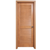 Porte à Battants en Bois Massif de Style Sud-Ouest Longxuan, Résistante aux Intempéries, pour Hôtels et Chambres, Couleurs Personnalisables, Utilisation Intérieure