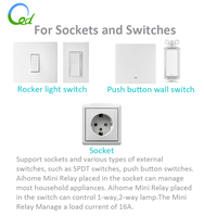 Module de commutation Wi-Fi/Zigbee 2,4 G Tuya pour maison intelligente, télécommande RF 16A 100-240V 50/60Hz