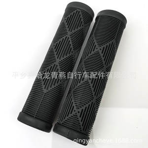 Poignées de guidon de vélo 12,5 cm, noires, souples, antidérapantes, pour VTT - Product Image 3